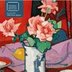 Adult Jigsaw Puzzle National Galleries Scotland - Samuel Peploe: Pink Roses, Chinese Vase: 1000-Piece Jigsaw Puzzles