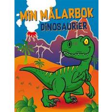 Min målarbok dinosaurier (Häftad)