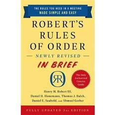 Robert's Rules of Order Newly Revised In Brief, 3rd edition (Paperback, 2020)