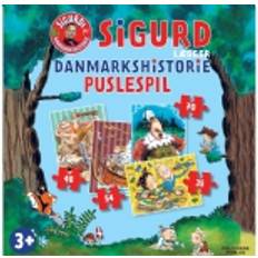 Sigurd lægger Danmarkshistorie puslespil (Spil, Spil)