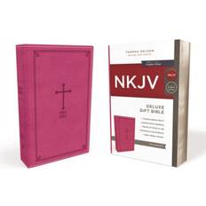 Pink bible NKJV, Deluxe Gift Bible, Leathersoft, Pink, Red Letter,... (Bog, Leather / fine binding)