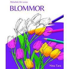 Målarbok vuxna Målarbok för vuxna - Blommor (Häftad)