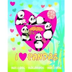 I love pandas: målarbok (Häftad)