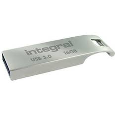 Tarjetas de Memoria & Memorias USB Integral Unidad Flash 16 Gb Plata