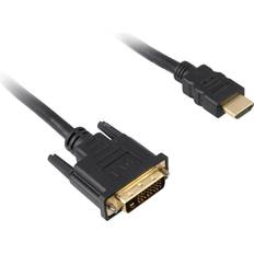 Sharkoon HDMI - DVI-D Dual Link M-M 1m