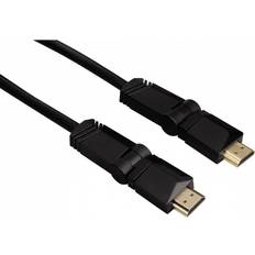 Ethernet 3m Hama 3 Stars HDMI - HDMI High Speed with Ethernet (2x swivel) 3m