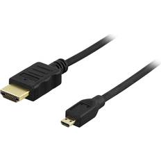 Deltaco HDMI-kablar - Standard HDMI-Standard HDMI Deltaco HDMI - HDMI Micro High Speed with Ethernet 3m