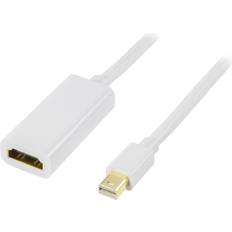 Deltaco HDMI - DisplayPort Mini F-M 1m