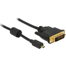 Dvi d till hdmi DeLock HDMI Micro - DVI-D Dual Link 2m