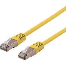 2 m - Cat6a - Nätverkskablar - Vita Deltaco U/FTP Cat6a RJ45 LSZH 2m