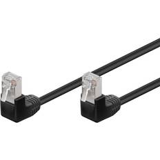 Nätverkskabel vinklad 5m Goobay F/UTP Cat5e RJ45 (2x angled) 5m