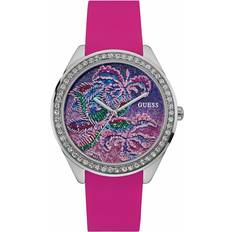 Plata Relojes de pulsera Guess Analogico para Mujer de Cuarzo con Correa en Silicona W0960L1