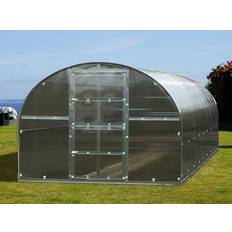 Drivhus 18 m2 Dancover Titan Arch 320 18m² Rustfrit stål Polycarbonat