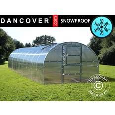 Dancover Titan Arch 280 30m² Rustfrit stål Polycarbonat