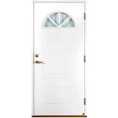 Leksandsdörren Tidlös Mälarvik Ytterdörr Katedralglas S 4050-R V (90x210cm)