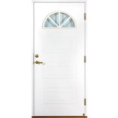 Leksandsdörren Tidlös Mälarvik Ytterdörr Katedralglas S 6020-B V (90x210cm)