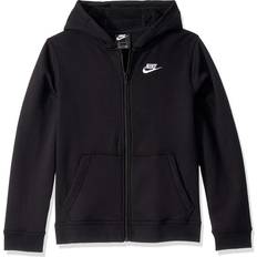 Nike Kid's Sportswear Club Full Zip Hoodie - Black/Black/White (BV3699-010)