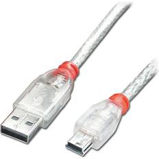 Cables Lindy USB A - USB Mini-B 2.0 0.5m