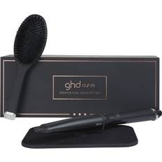 GHD Black Curling Irons GHD Curve Creative Wand with Oval Brush & Heat Mat