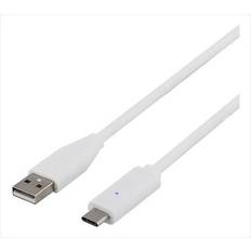 Deltaco USB A-USB C - USB-kabel Kablar Deltaco USB A - USB C 2.0 1m