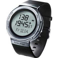 Con Fascia Toracica Orologi sportivi Beurer Cardiofrequenzimetro Pm 80 Impermeabile Nero/Argento