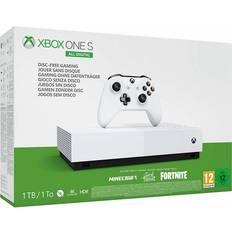 Dolby Digital EX Game Consoles Microsoft Xbox One S All Digital Edition 1TB - Sea of Thieves, Fortnite and Minecraft