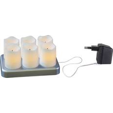 Brugskunst Star Trading Chargeme White LED-lys 7.5cm 6stk