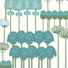 Cole & Son Stauden Tapete Allium von and Teal White turquoise