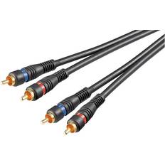 Goobay Gold 2xRCA - 2xRCA M-M 3m