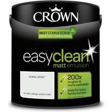 Crown White Paint Crown Easyclean Wall Paint Chalky White,Milk White 2.5L