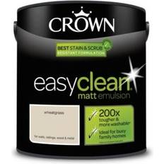 Crown Wall Paints Crown Easyclean Wall Paint Wheatgrass,Picnic Basket,Crushed Chocolate 2.5L