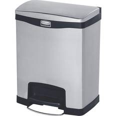 Rubbermaid Slim Jim Stainless Steel Step On Front Step Bin