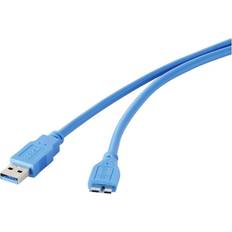 Renkforce USB A - USB Micro-B 3.0 0.3m