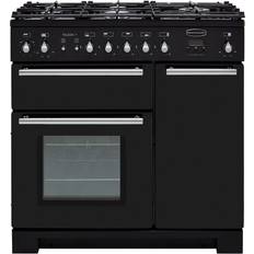 90cm - Heat Indicator Gas Cookers Rangemaster TOLP90DFFGB/C Black