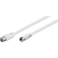 Antennekabel f stik med han stik Goobay Antenna F-Contact - 9.5mm M-F 2.5m