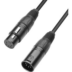 Adam Hall 5-Pin XLR-XLR M-F 0.5m