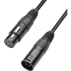 Adam Hall 5-Pin XLR-XLR M-F 3m