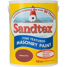 Sandtex Brown - Concrete Paint Sandtex Fine Textured Masonry Concrete Paint Terracotta 5L