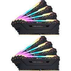 256 Gt - DDR4 RAM-muistit Corsair 256GB (8 x 32GB) Vengeance RGB PRO, DDR4 3200MHz, CL16, 1.35V, musta