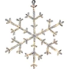 Star Trading Snowflake Icy Transparent Stella dell'Avvento 30cm