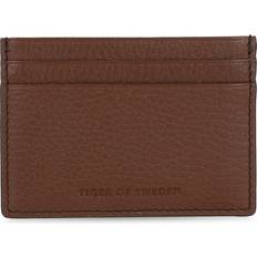 Tiger of Sweden Portemonnees en sleutelhouders Tiger of Sweden Wake Grained Leather Cardholder - Brown