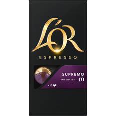 L'OR Espresso Kaffekapslar L'OR Espresso Espresso 10 Supremo 10st