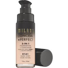 Milani Foundations Milani Conceal + Perfect 2-in-1 Foundation 01A1 Nude Ivory