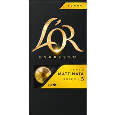 Kaffekapsler L'OR Espresso Lungo Mattinata 52g 10st