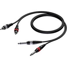 Procab Basic 2RCA-2x6.3mm 1.5m