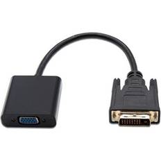 Cables Nanocable DVI-VGA/USB Micro B M-F Adapter