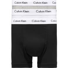 Cotton Stretch Trunks 3-pack - Black/White/Grey Heather