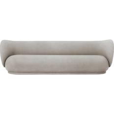 ferm LIVING Rico Faded Velvet Sand Soffa 260cm 4-sits