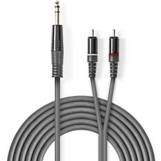 6,3 mm (1/4"RTS) Kabler Nedis 2RCA-6.3mm 1.5m