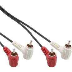 InLine Angled 2RCA-2RCA 1.2m